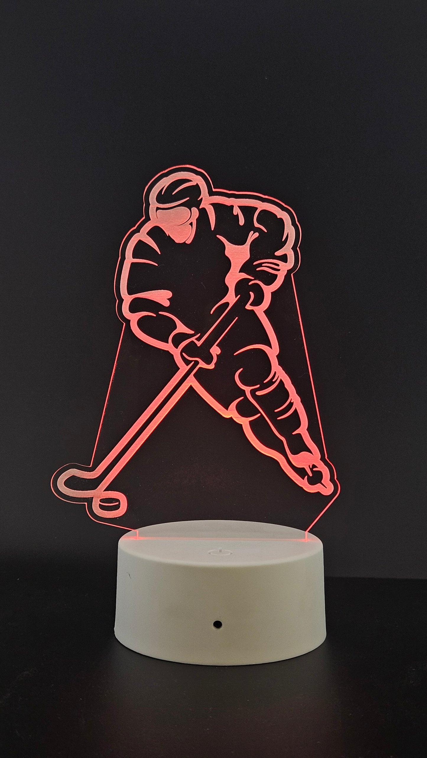LED Acrylic Hockey Player