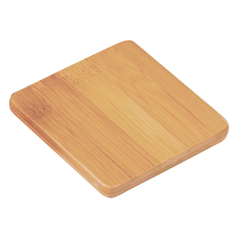 Bamboo 4 Square Coaster Set w/ Holder
