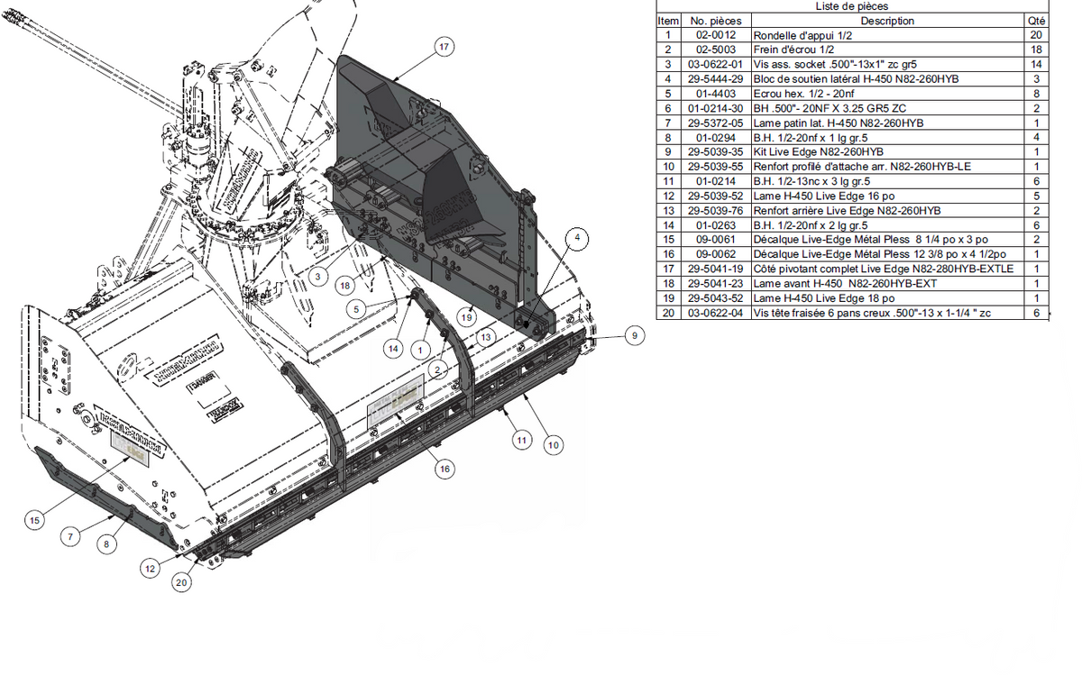 N82-260HYB-EXT32 Stainless Steel Lateral Support Block~ Part # 29-5444-28