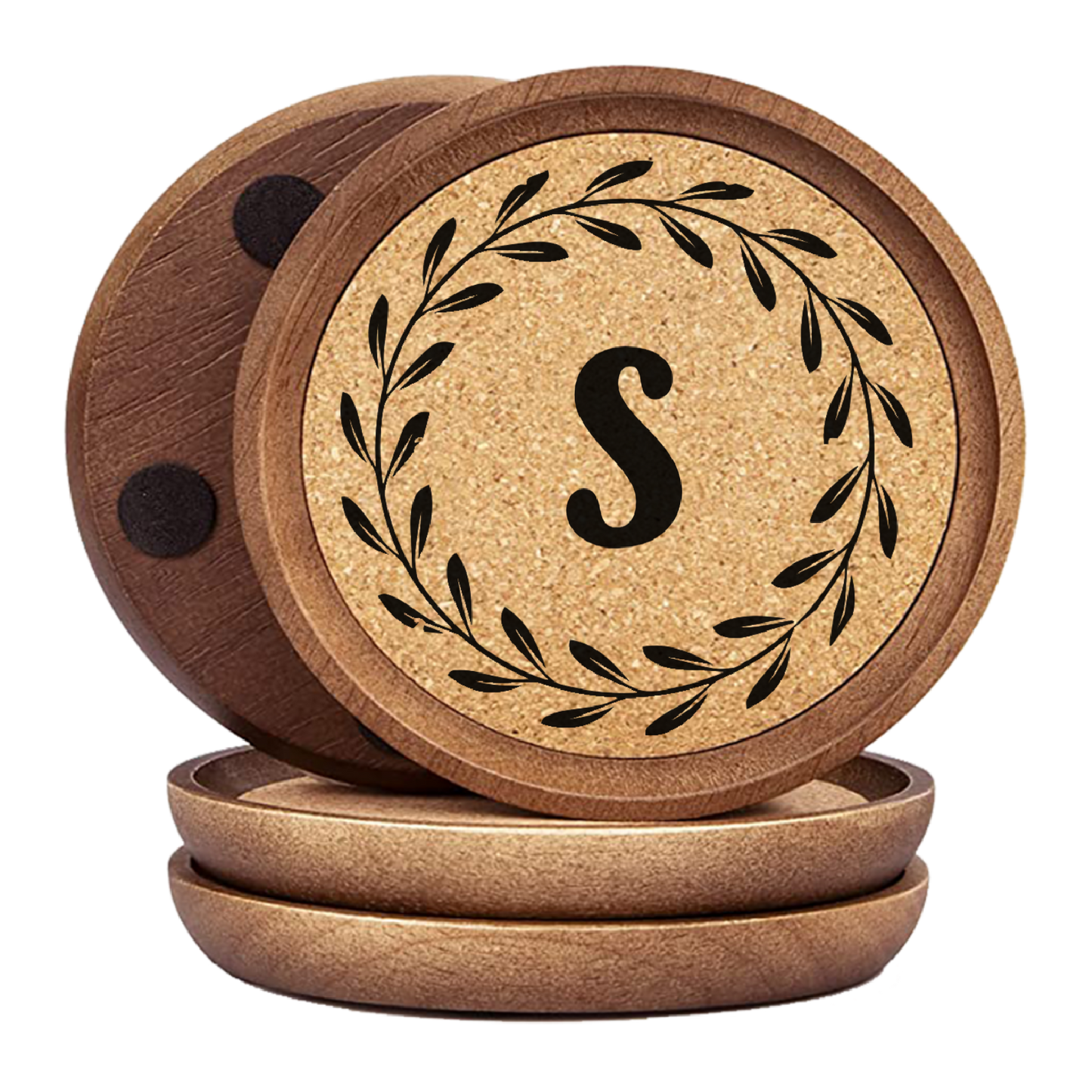 Premium Wood/Cork Coasters