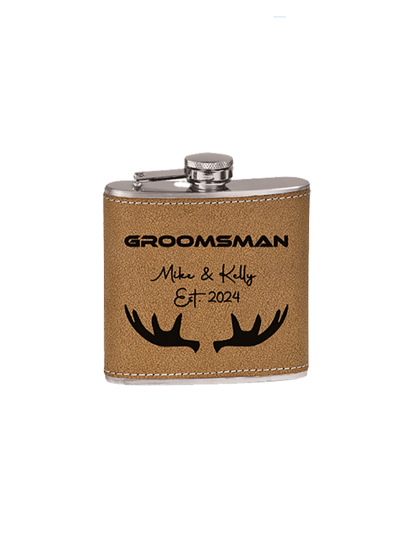 Polar Camel Leather Flask