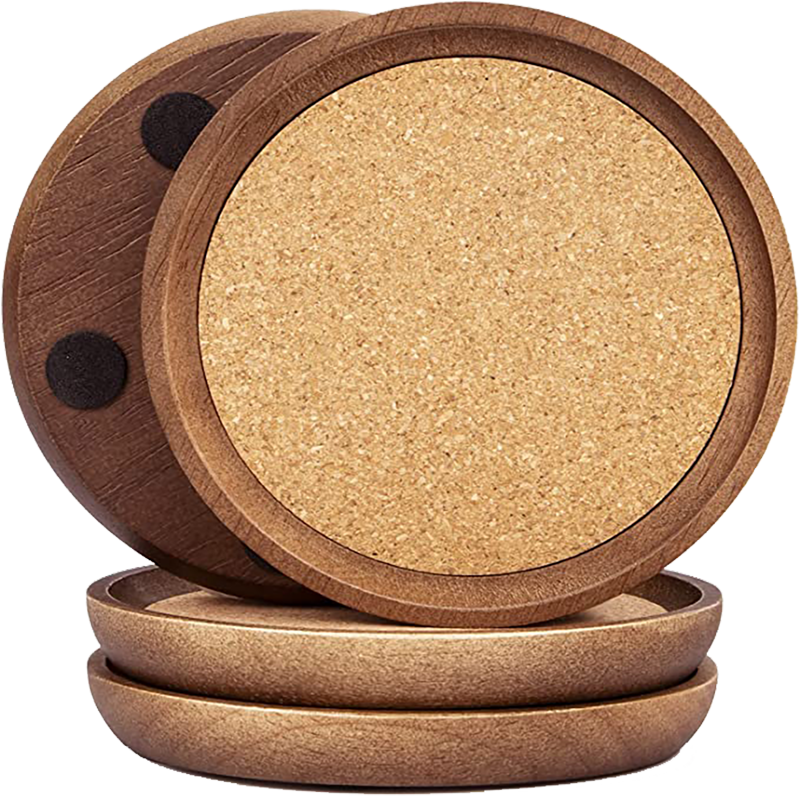 Premium Wood/Cork Coasters