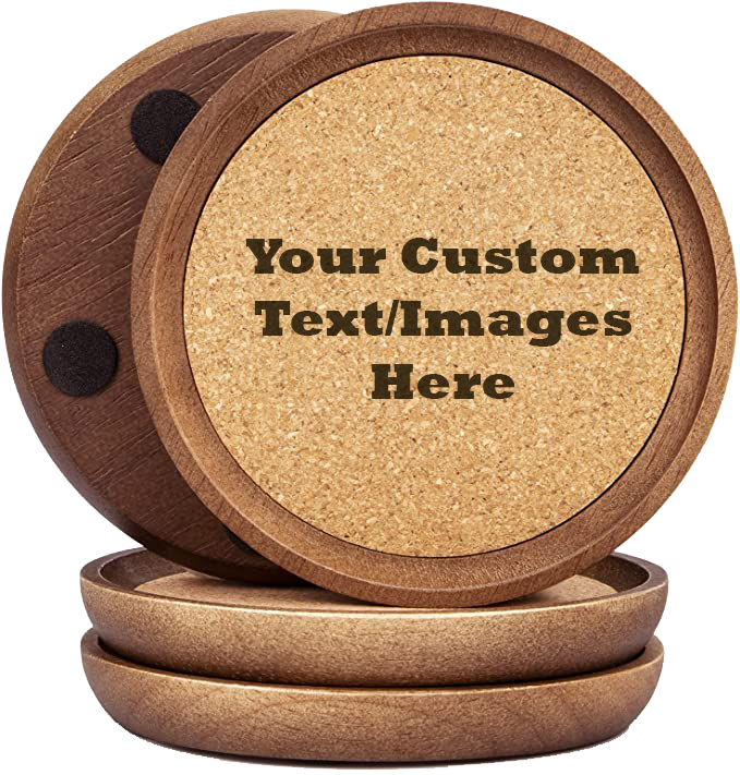 Premium Wood/Cork Coasters