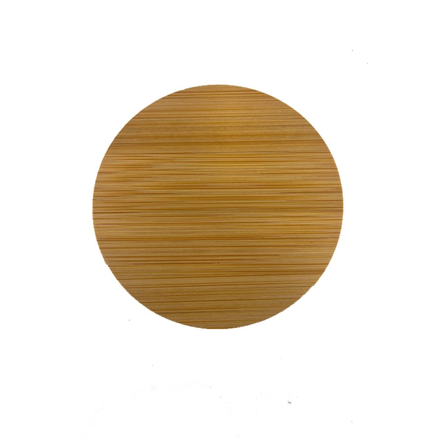 Bamboo 6 Round Coaster Set w/ Holder