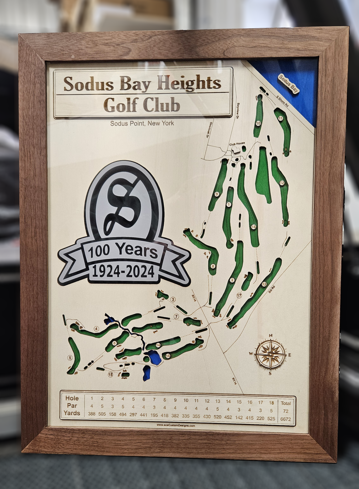Golf Course Map - Sodus Bay Heights