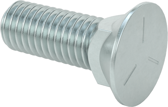Plow Head 1/2-13 x 1.5" Bolts Zinc Plated