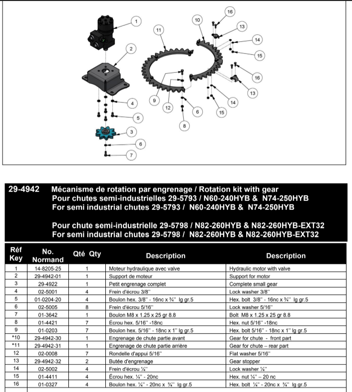 Gear Stopper for N60HYB, N74HYB, N82HYB (2023 & Newer) ~ Part# 29-4942-32